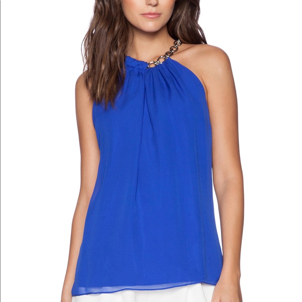 Diane Von Furstenberg Silk Halter Top Blouse Flowy